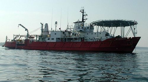 Das polnische Bohrschiff St. Barbara