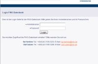 Screenshot der FINO-Datenbank.