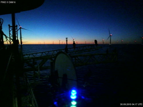 Sonnenaufgang FINO 2